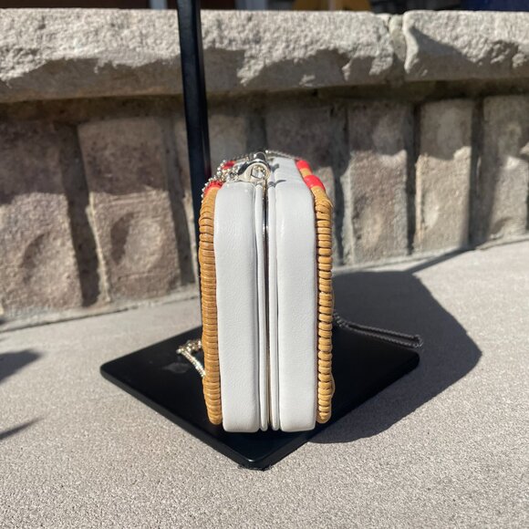 KATE SPADE KITT WICKER CONVERTIBLE CLUTCH CROSSBODY BAG Rectangular Casual - Picture 9 of 16